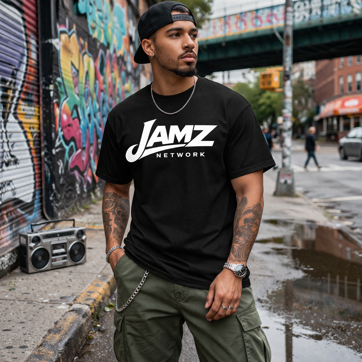 Jamz Network Black T-Shirt