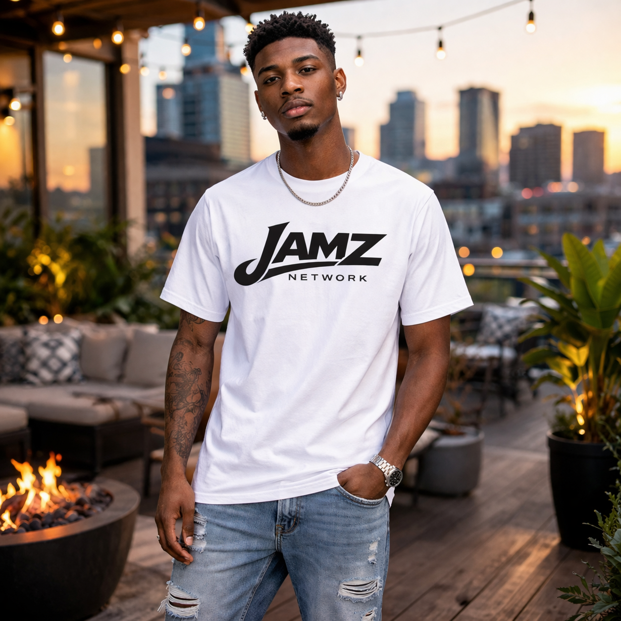 Jamz Network White T-Shirt